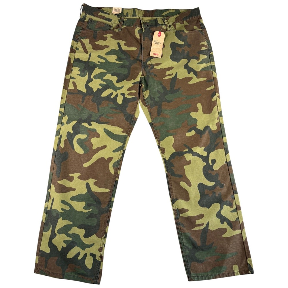 Levis 541 Athletic Taper Pants Mens 40x30 Camo New Tapered Durable Workwear Y2K